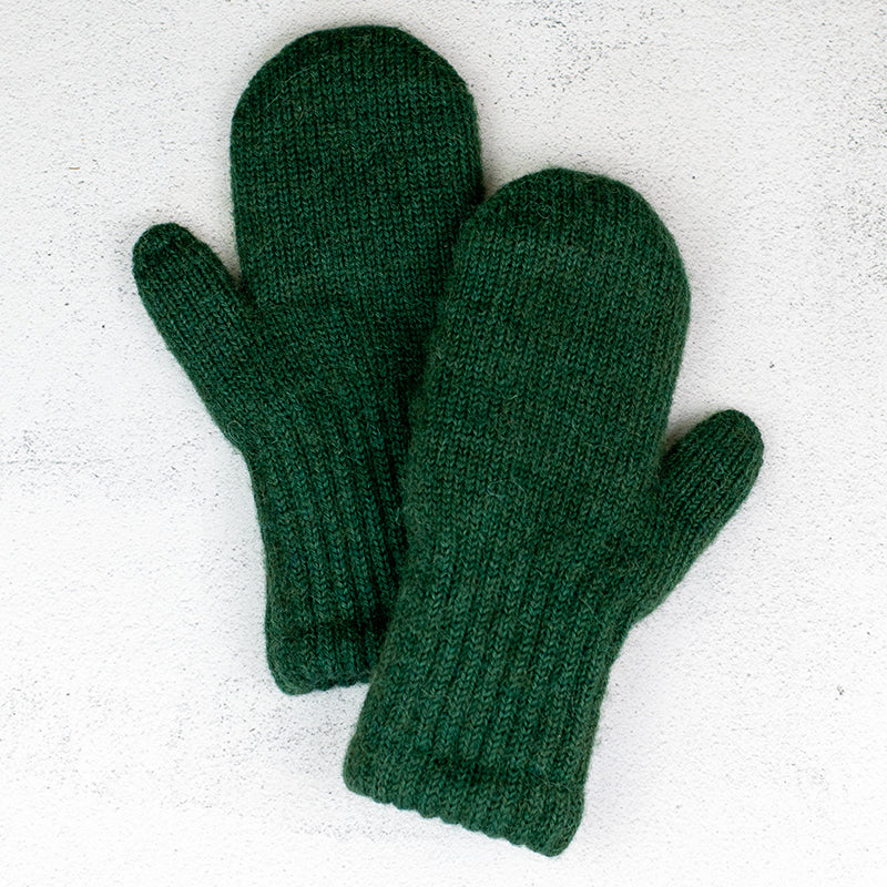 Alpaca Boucle Mittens