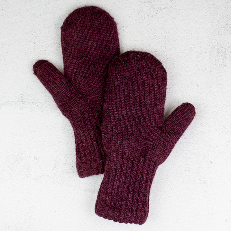 Alpaca Boucle Mittens