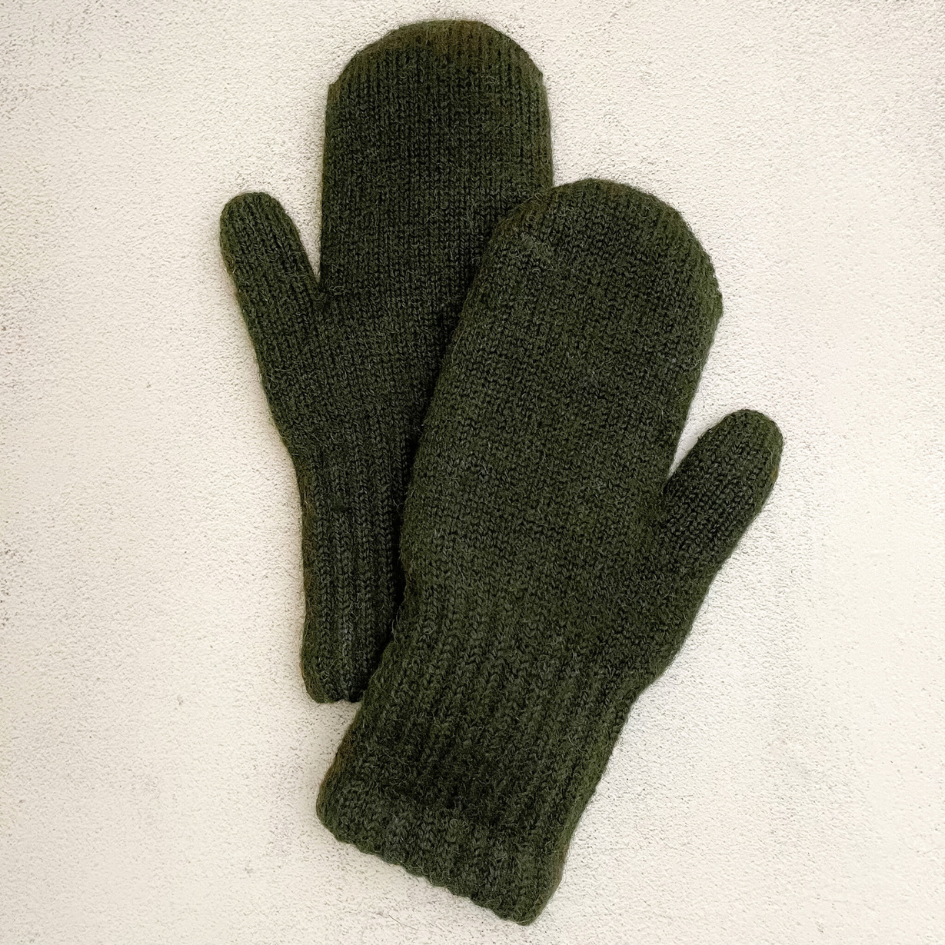 Alpaca Boucle Mittens
