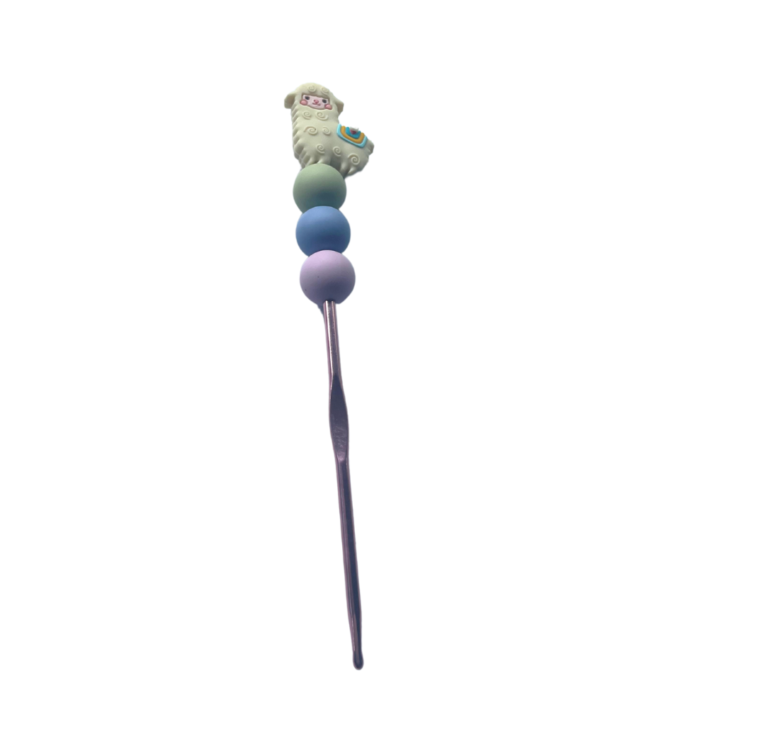 Alpaca Topped Crochet Hook