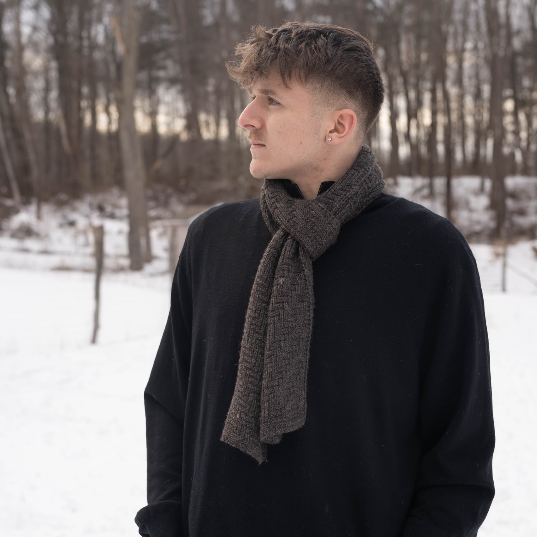 Herringbone Alpaca Scarf