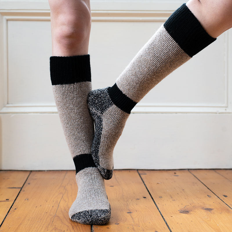 High Calf Alpaca Socks