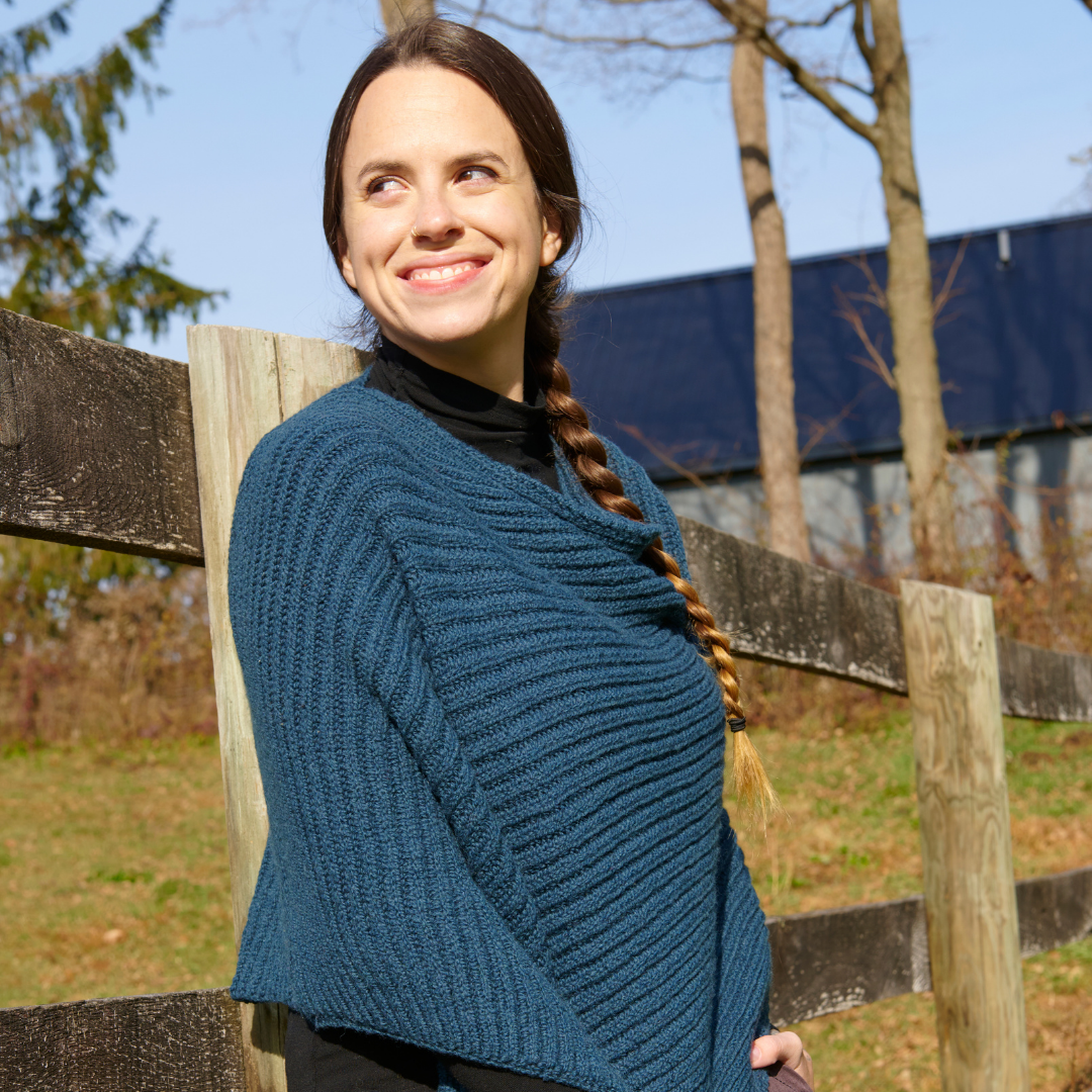 Melina Asymmetical Poncho