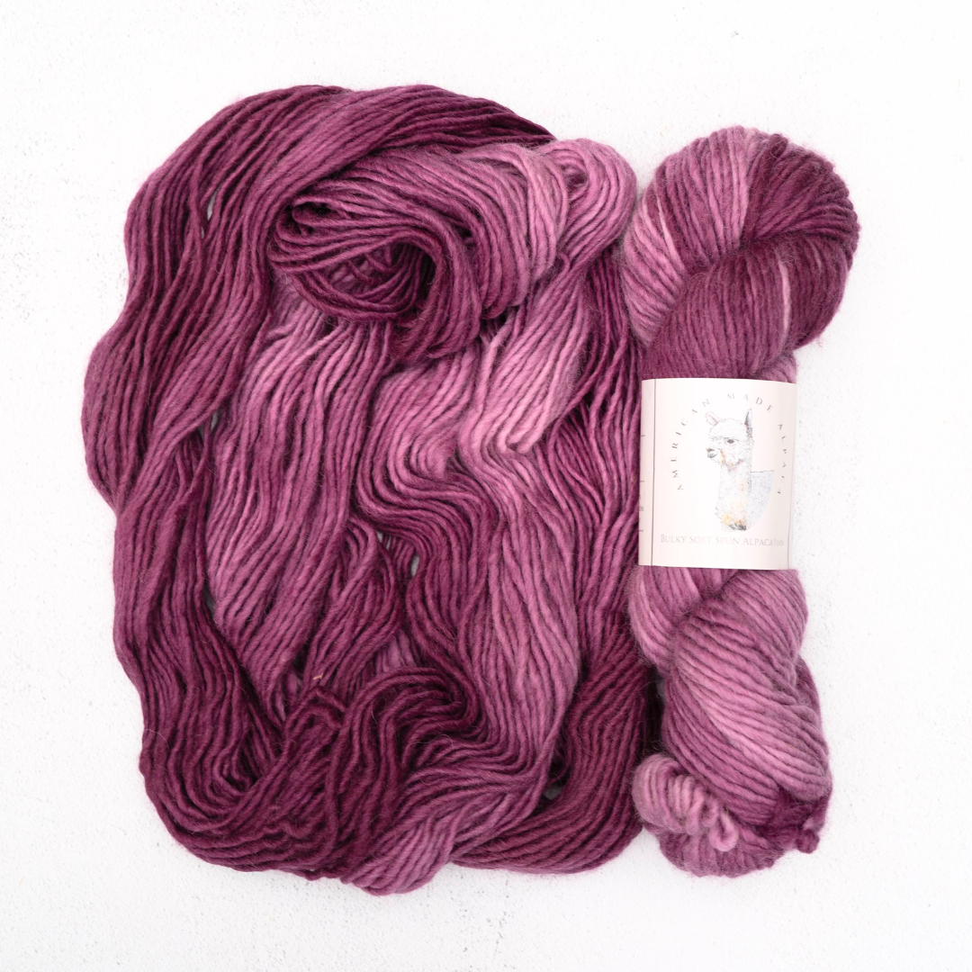 Cabernet Soft Spun Single Bulky Alpaca Yarn