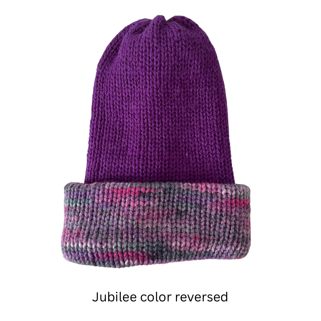 Picasso Alpaca and Merino Reversible Beanies