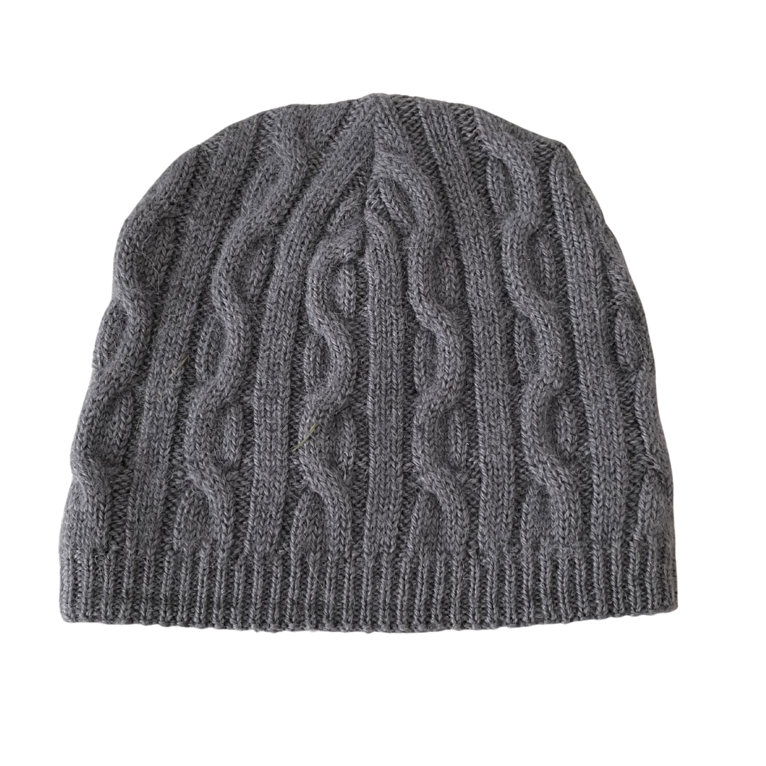 Perkins Cable Knit Alpaca Beanie