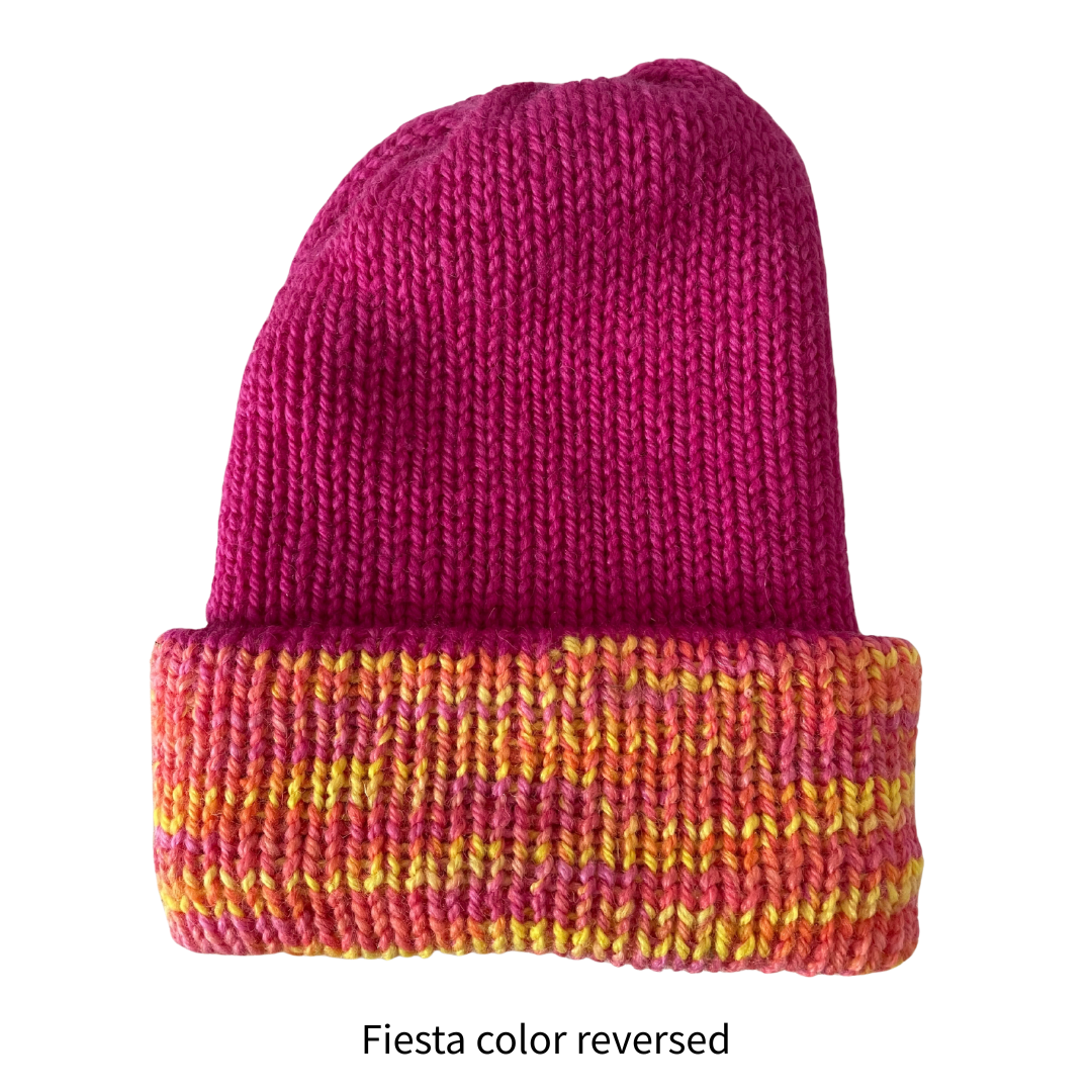 Picasso Alpaca and Merino Reversible Beanies