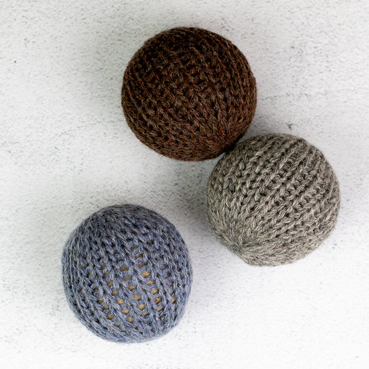 Dryer Balls With Knit Coverings (Set Of 3)