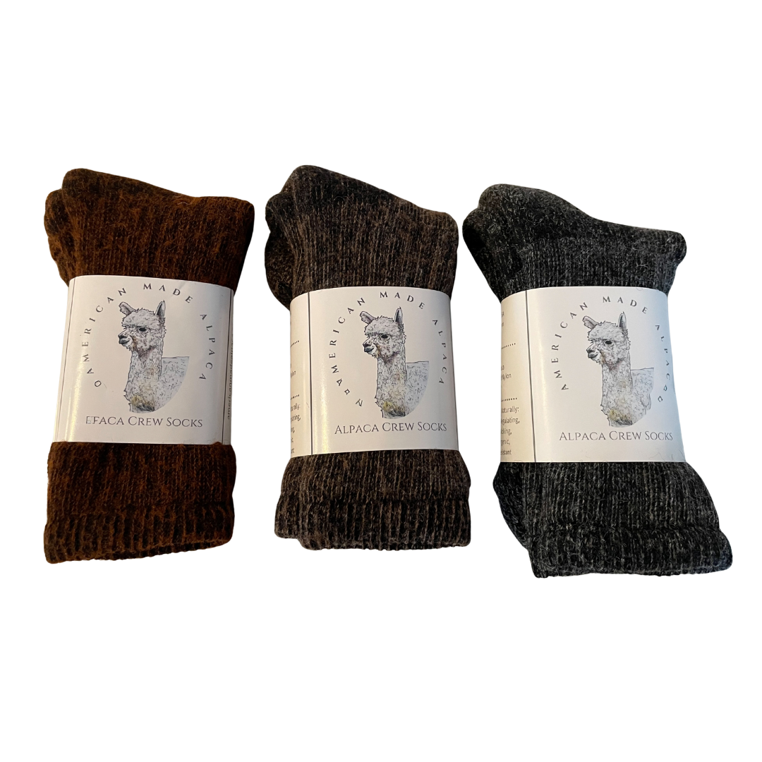 Alpaca Crew Sock Bundle With Free Water Resistant Pouch