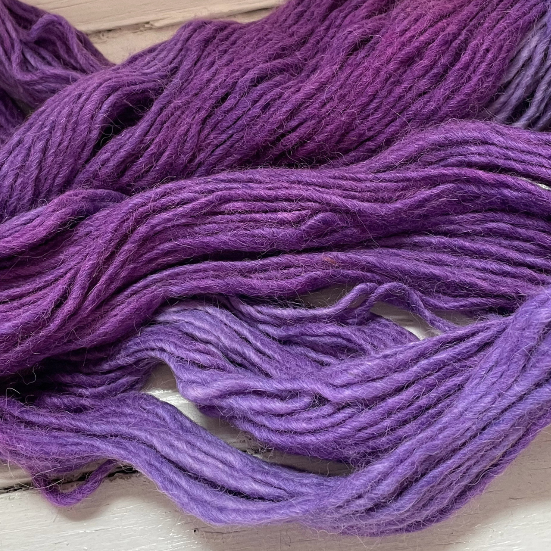 Plum Soft Spun Single Bulky Alpaca Yarn