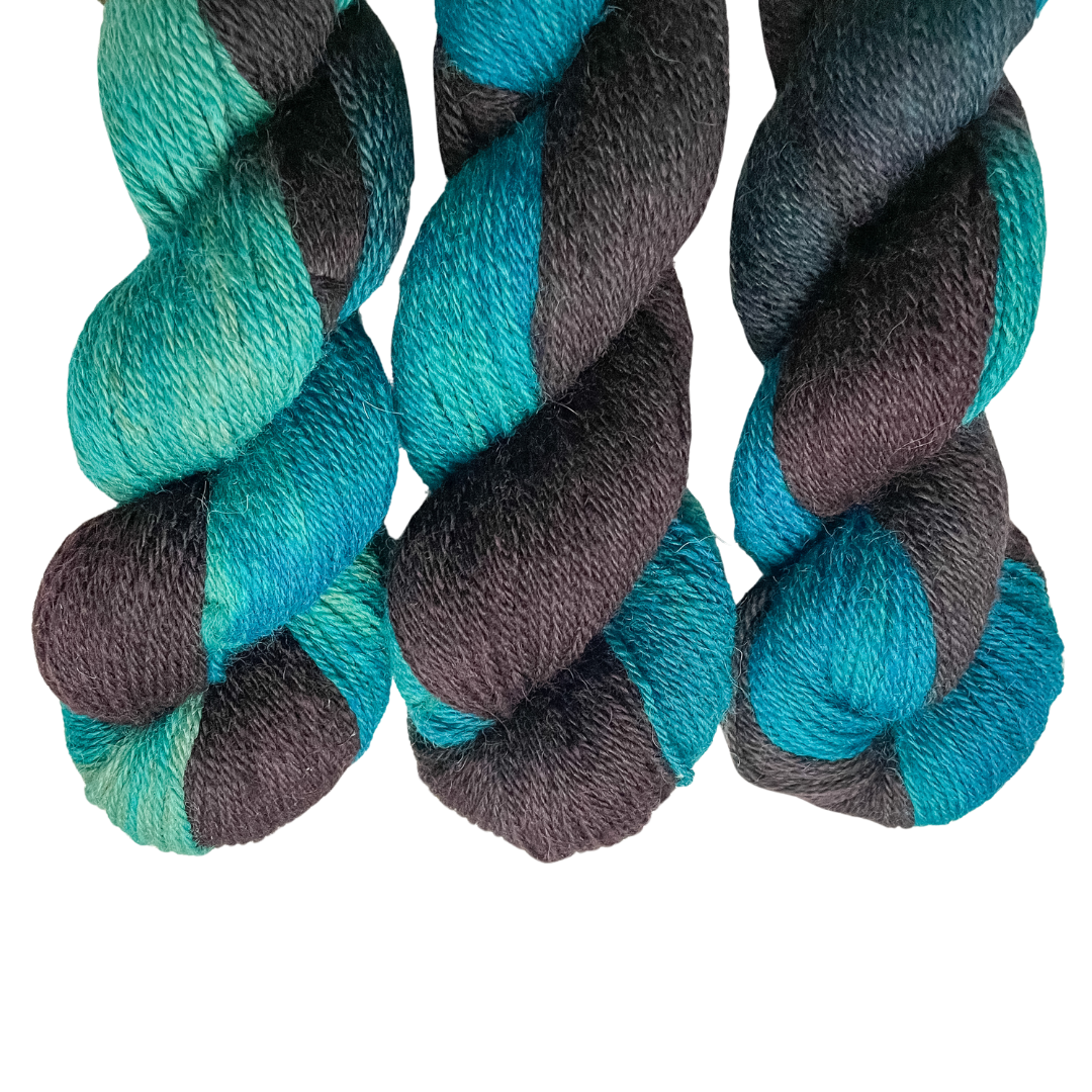 Black Sand Beach Sport Weight Alpaca Yarn