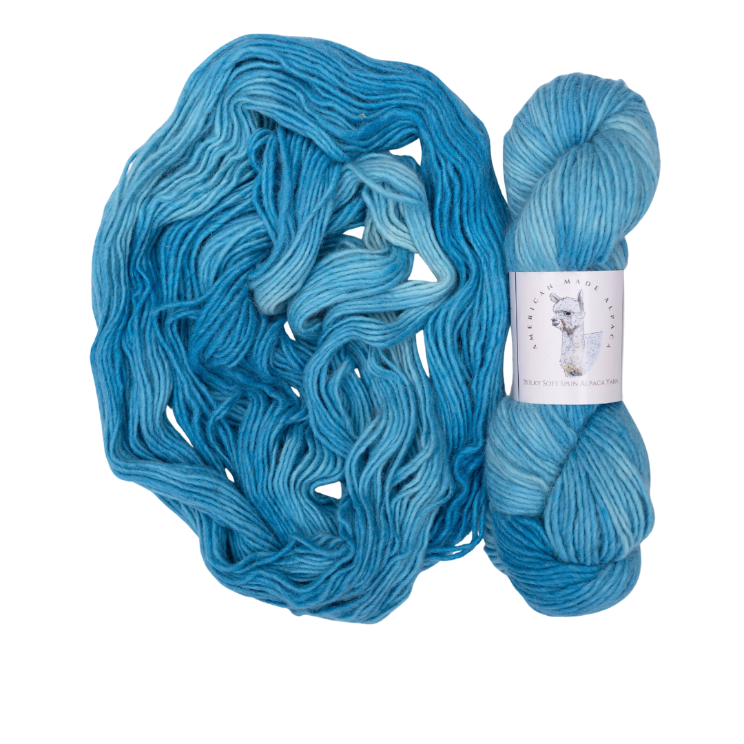 Blue Lagoon Soft Spun Single Bulky Alpaca Yarn