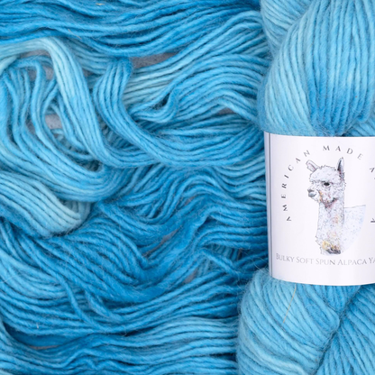 Blue Lagoon Soft Spun Single Bulky Alpaca Yarn