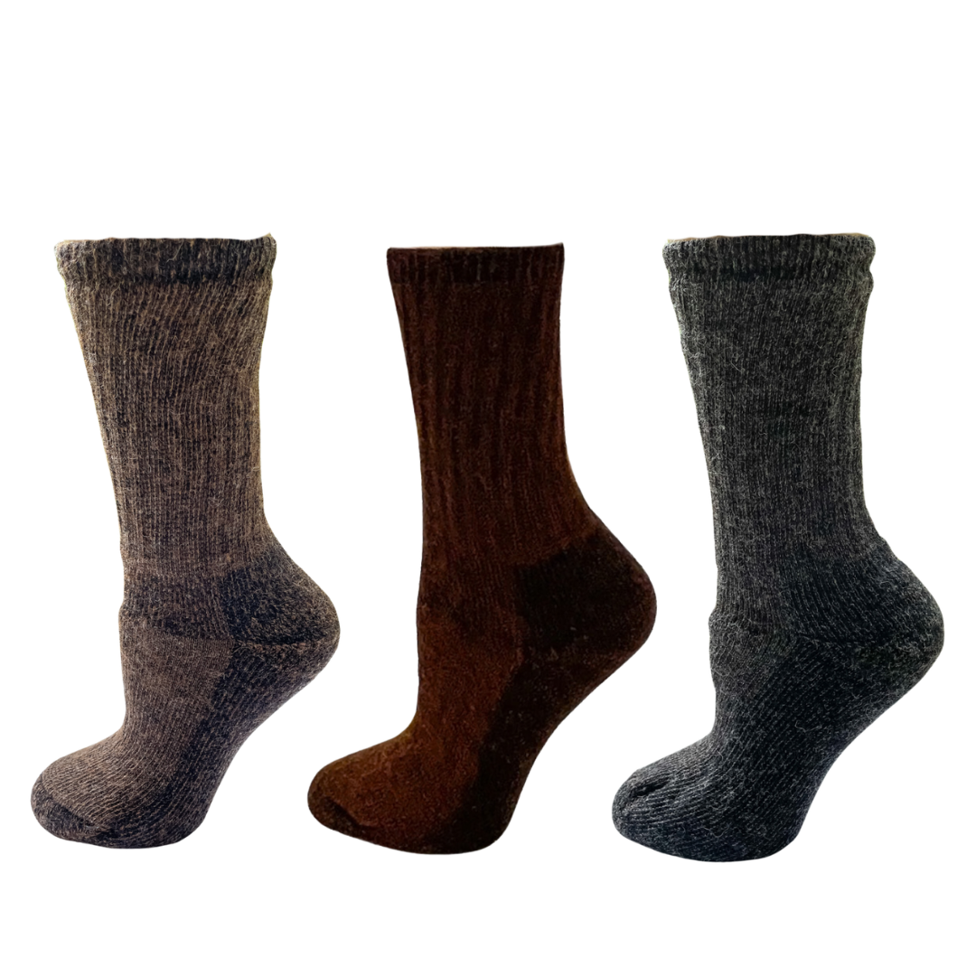 Alpaca Crew Sock Bundle With Free Water Resistant Pouch