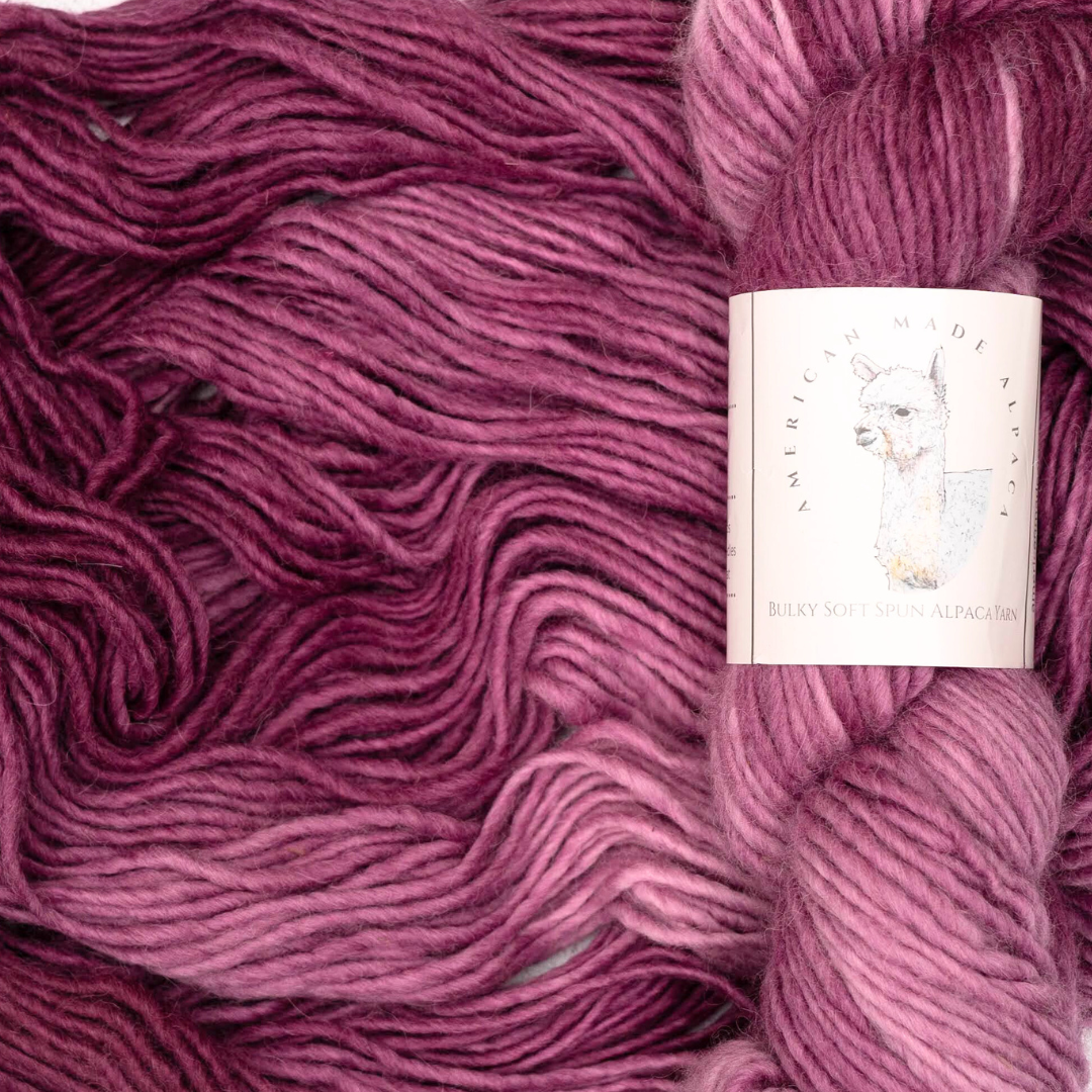 Cabernet Soft Spun Single Bulky Alpaca Yarn