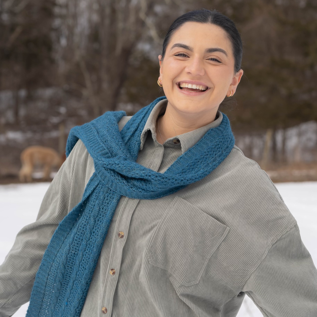 American Made Alpaca - Alpaca Cable Scarf