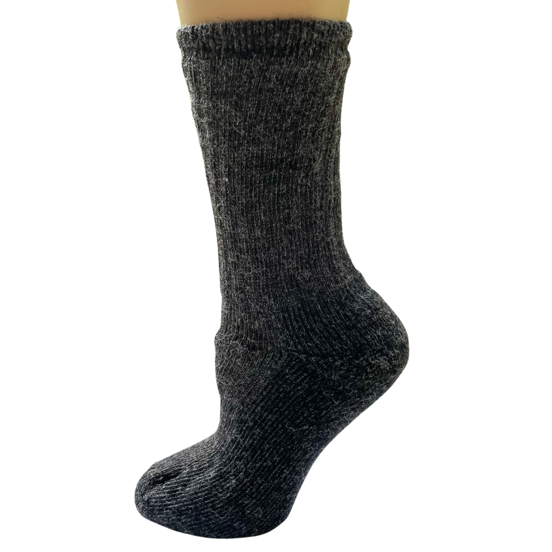 Alpaca Crew Socks - Heavy Weight Sock, Reinforced Heels & Toes, Moisture Wicking