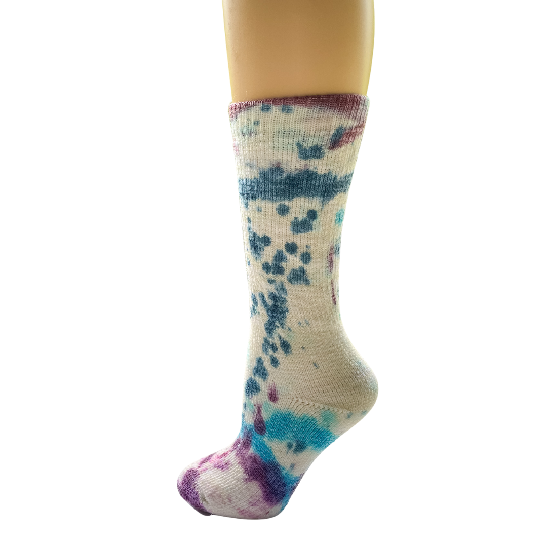 Hand Dyed Cosmo Socks - Alpaca and Wool Blend Mid Weight Socks
