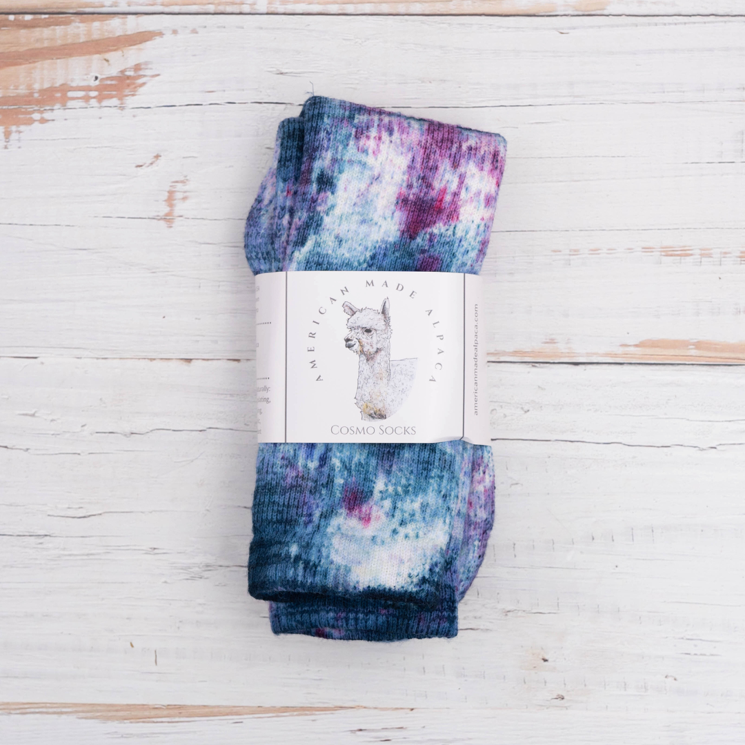 Hand Dyed Cosmo Socks