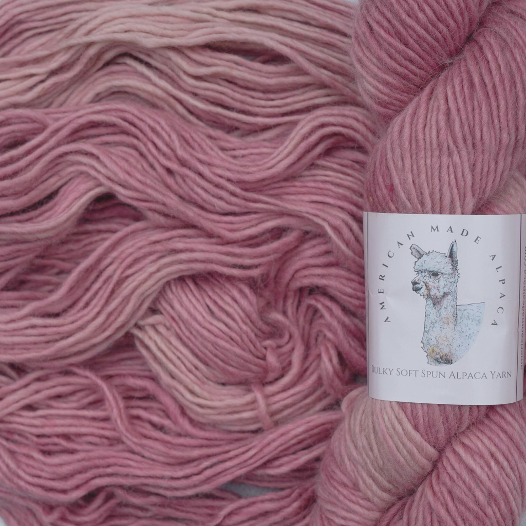 Cranberry Ice Soft Spun Single Bulky Alpaca Yarn