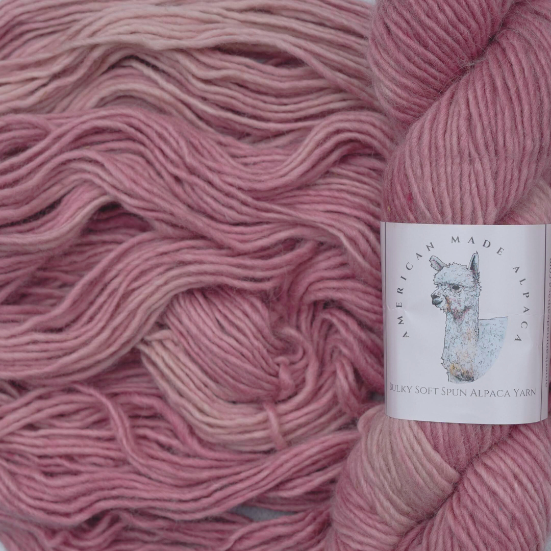 Cranberry Ice Soft Spun Single Bulky Alpaca Yarn