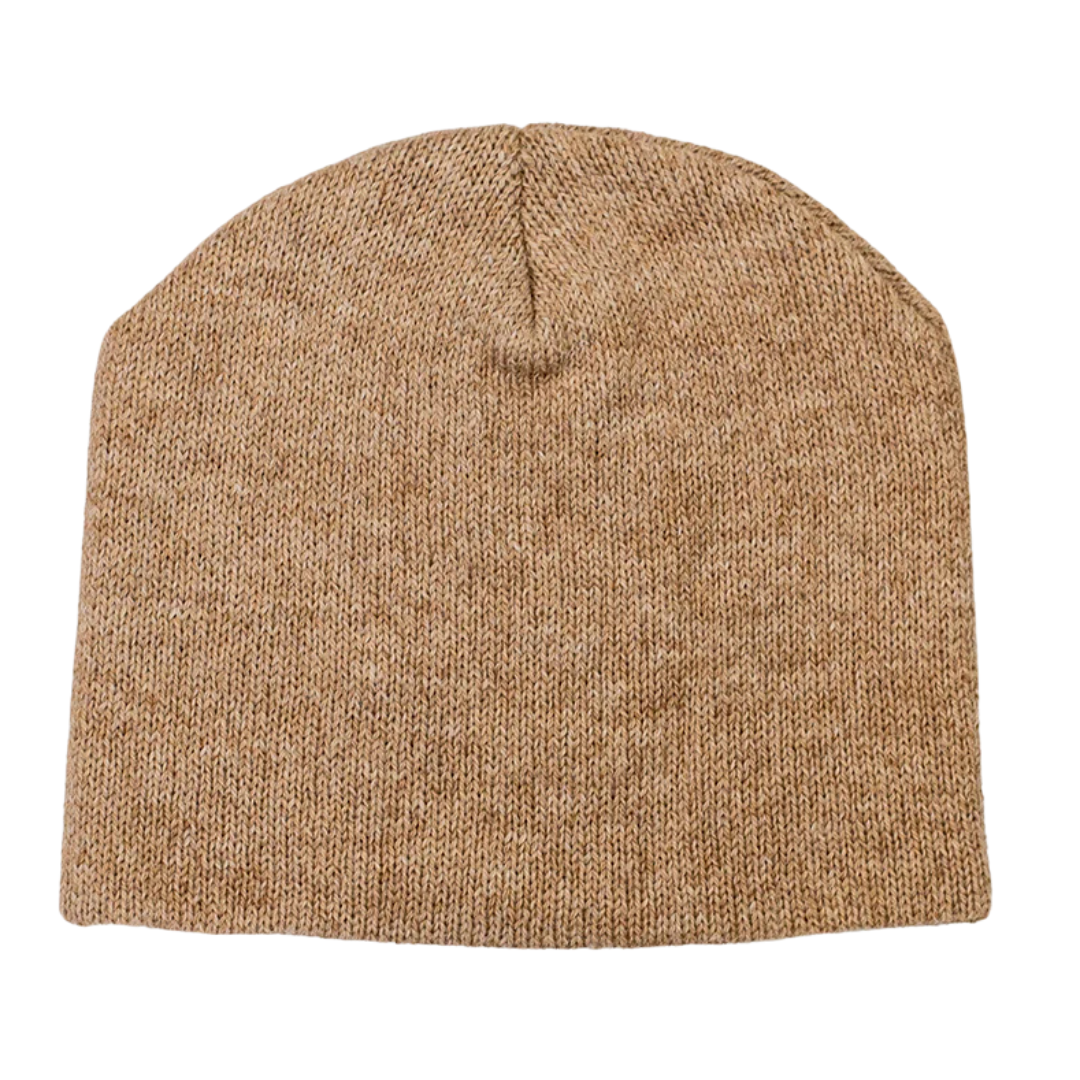 Alpaca tan beanie Slouch Alpaca Beanie – USA-made alpaca beanie hat – Fluff Alpaca main image 3