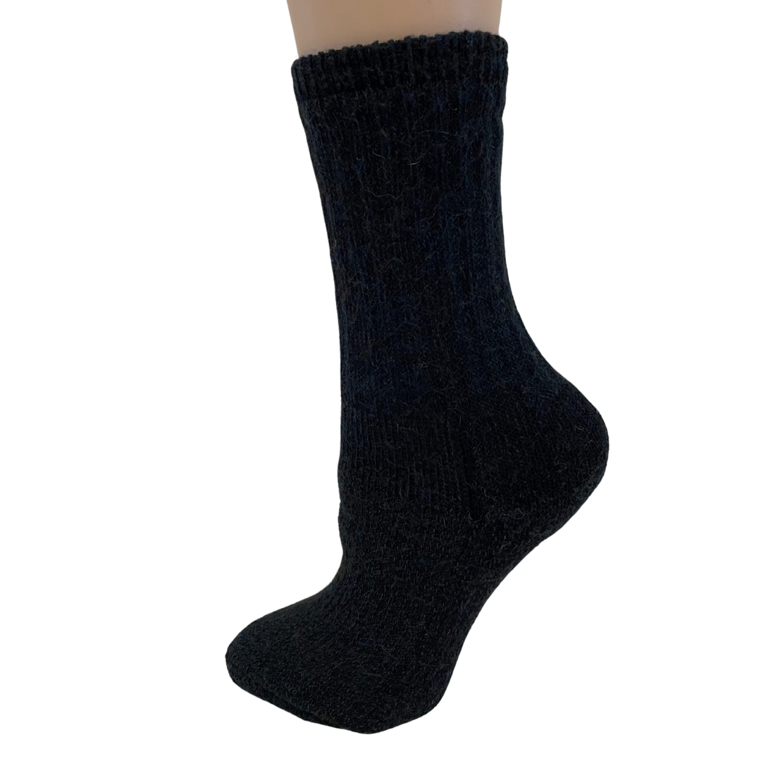 Alpaca Crew Socks - Heavy Weight Sock, Reinforced Heels & Toes, Moisture Wicking