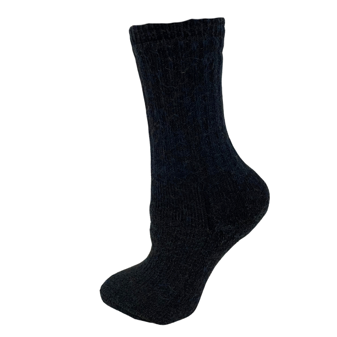 Alpaca Crew Socks - Heavy Weight Sock, Reinforced Heels & Toes, Moisture Wicking