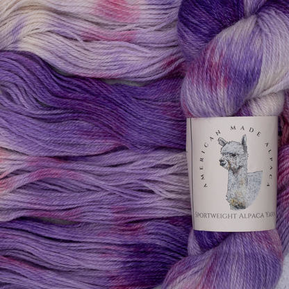 Flowering Fuschia Sport Weight Alpaca Yarn