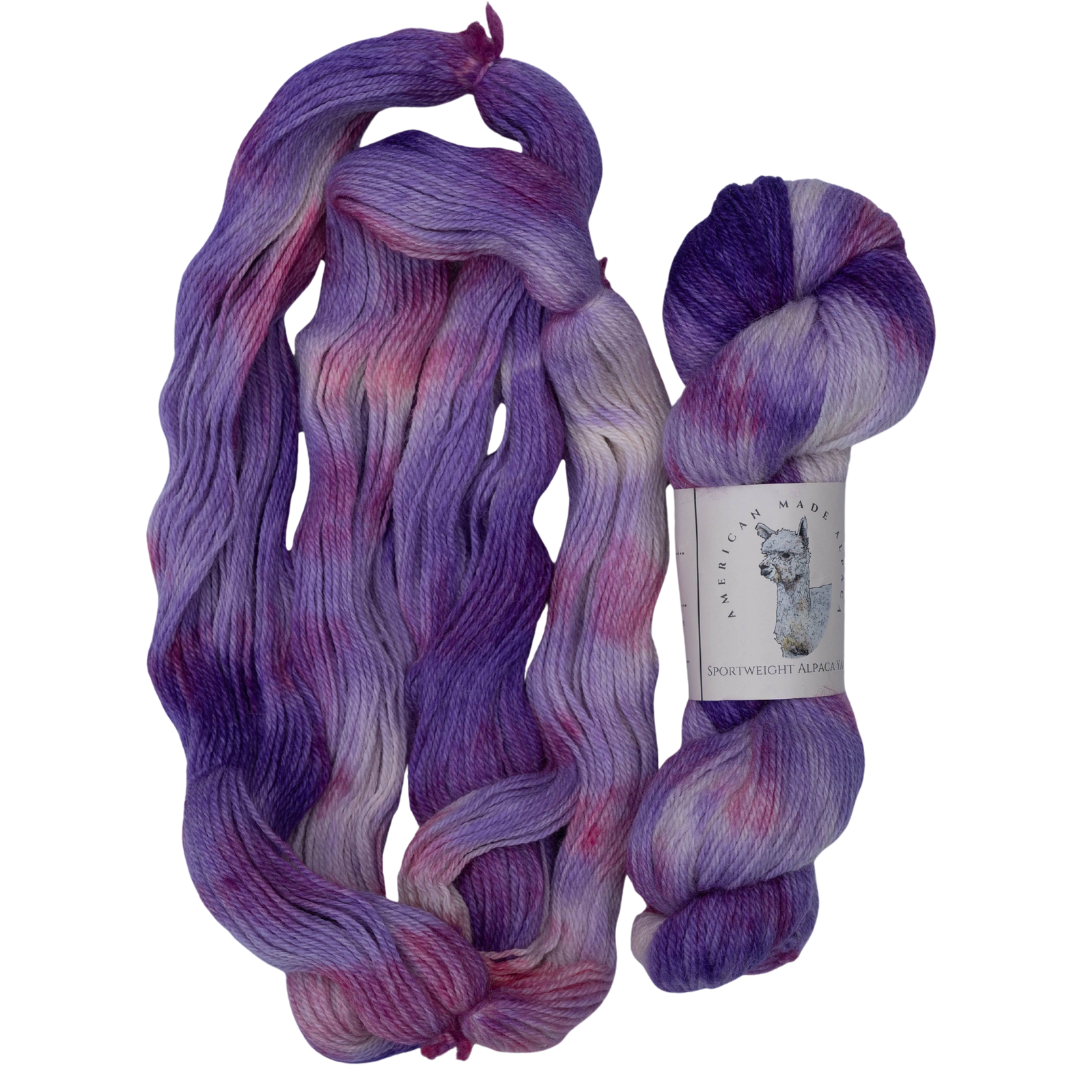 Flowering Fuschia Sport Weight Alpaca Yarn