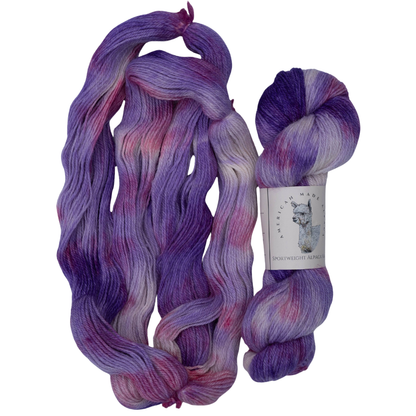 Flowering Fuschia Sport Weight Alpaca Yarn