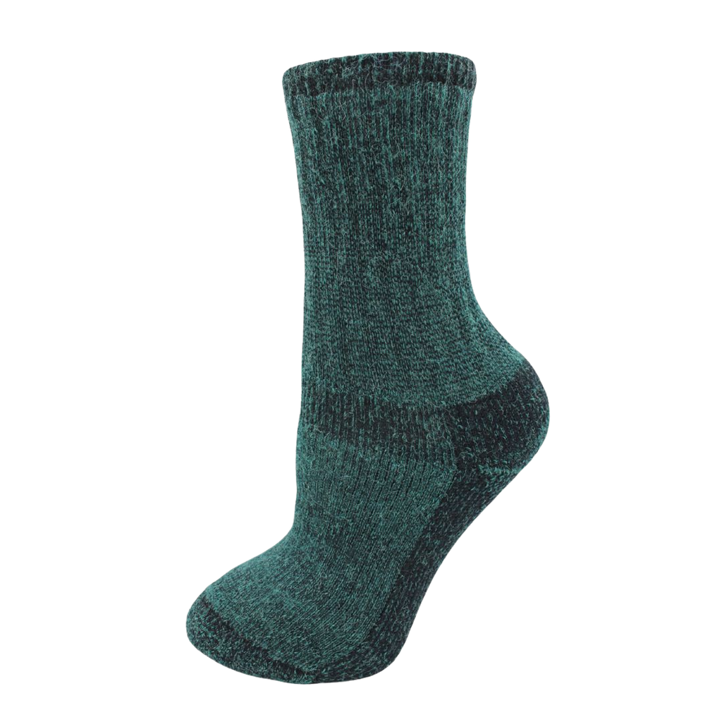 Alpaca Crew Socks - Heavy Weight Sock, Reinforced Heels & Toes, Moisture Wicking