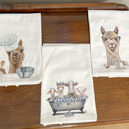 FARM ANIMAL TEA TOWELS