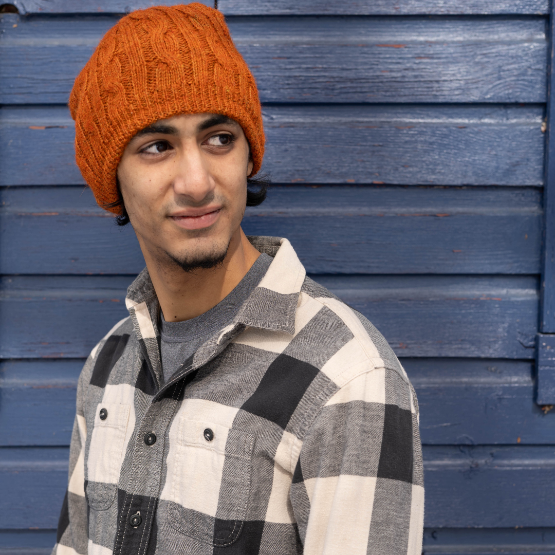Perkins Cable Knit Alpaca Beanie