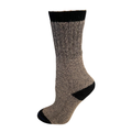 Licorice Alpaca Crew Socks Medium - Heavy Weight