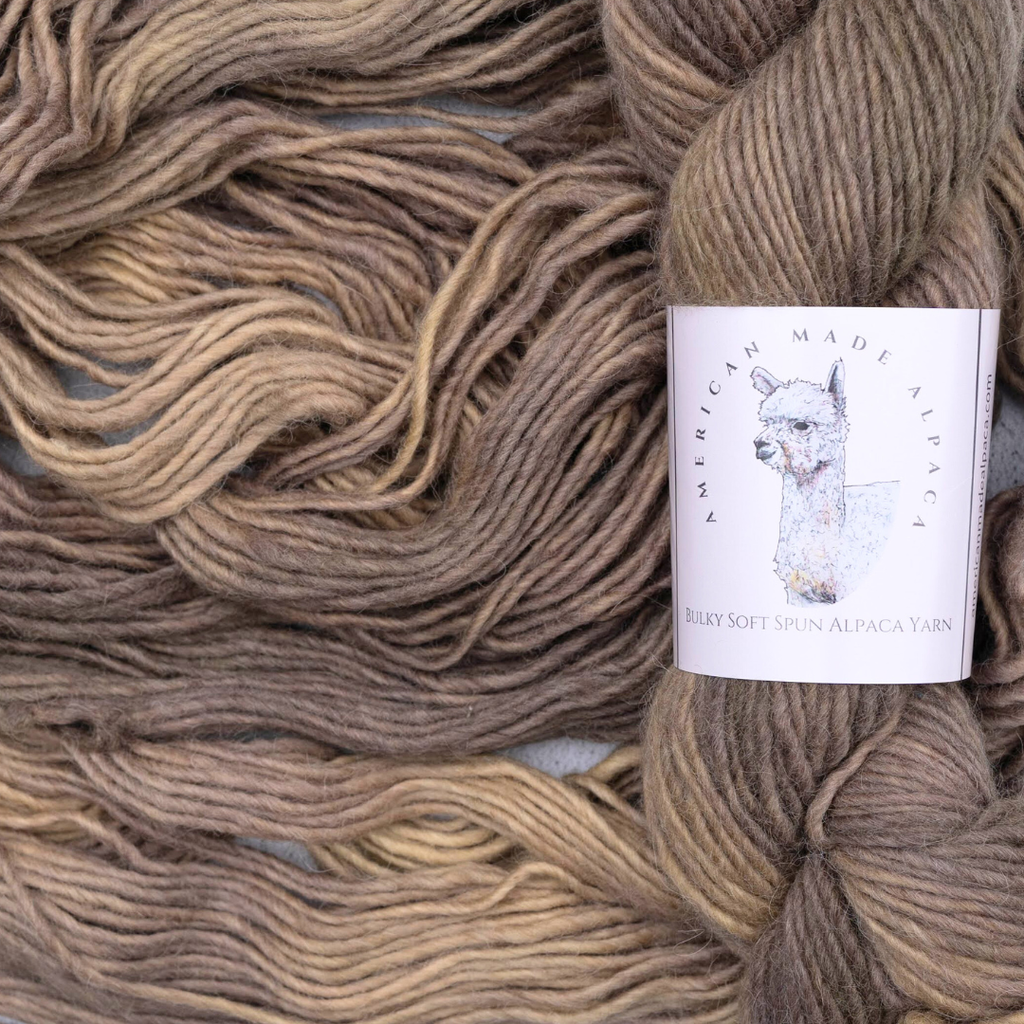 Apple Butter Soft Spun Single Bulky Alpaca Yarn