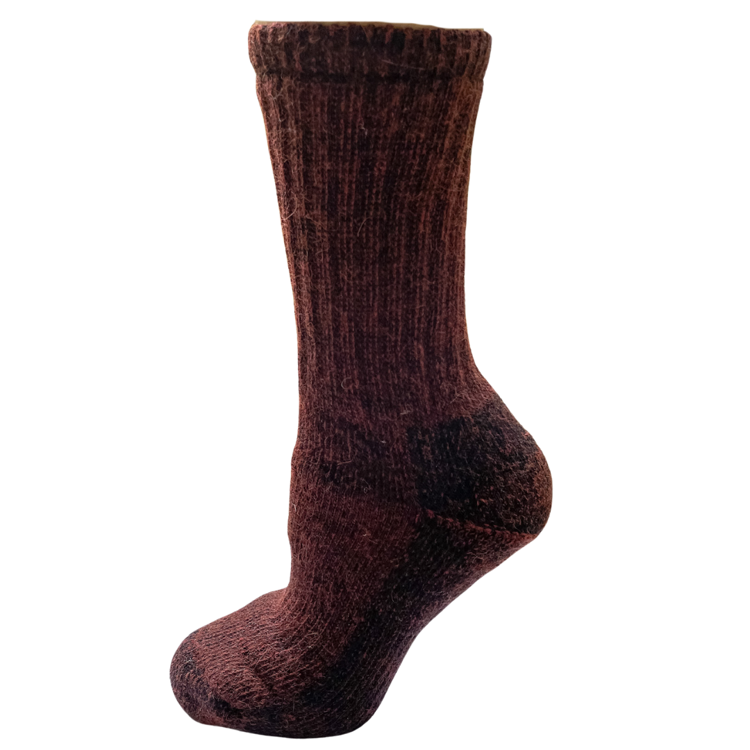 Alpaca Crew Socks - Heavy Weight Sock, Reinforced Heels & Toes, Moisture Wicking