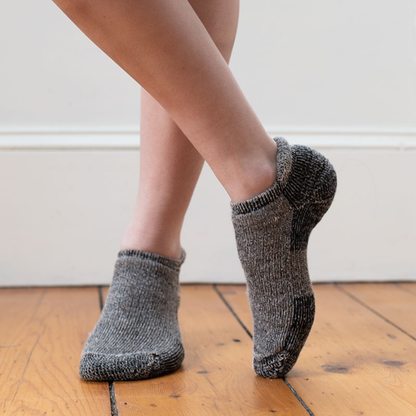 Midweight Ankle Alpaca Sock - Reinforced Heels and Toes, Breatheable Sock