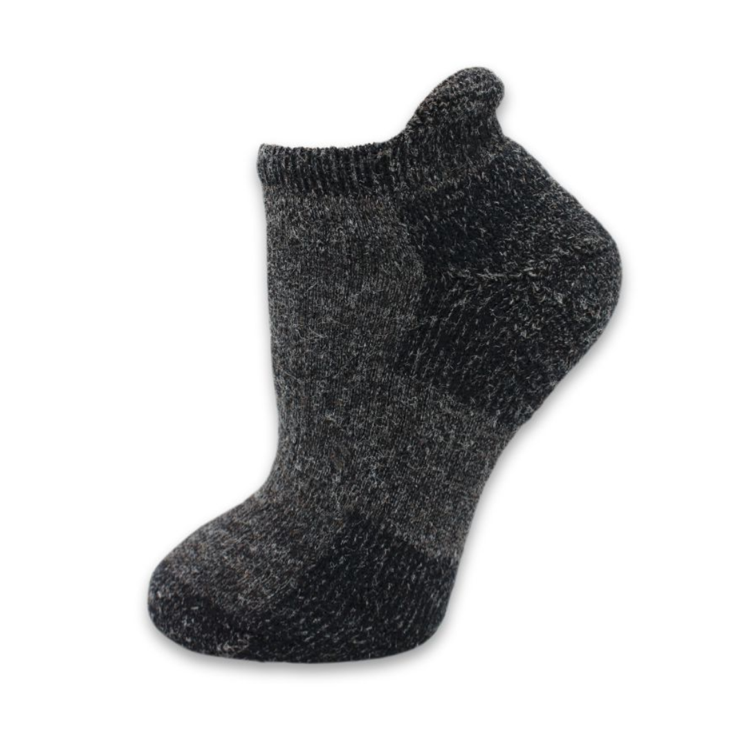 Midweight Ankle Alpaca Sock - Reinforced Heels and Toes, Breatheable Sock