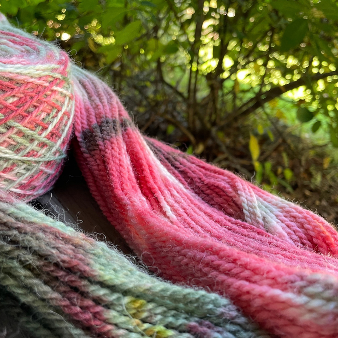 Mistletoe Hand Dyed DK Alpaca Yarn