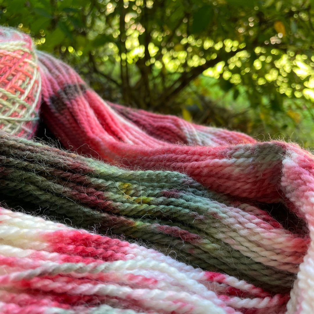 Mistletoe Hand Dyed DK Alpaca Yarn
