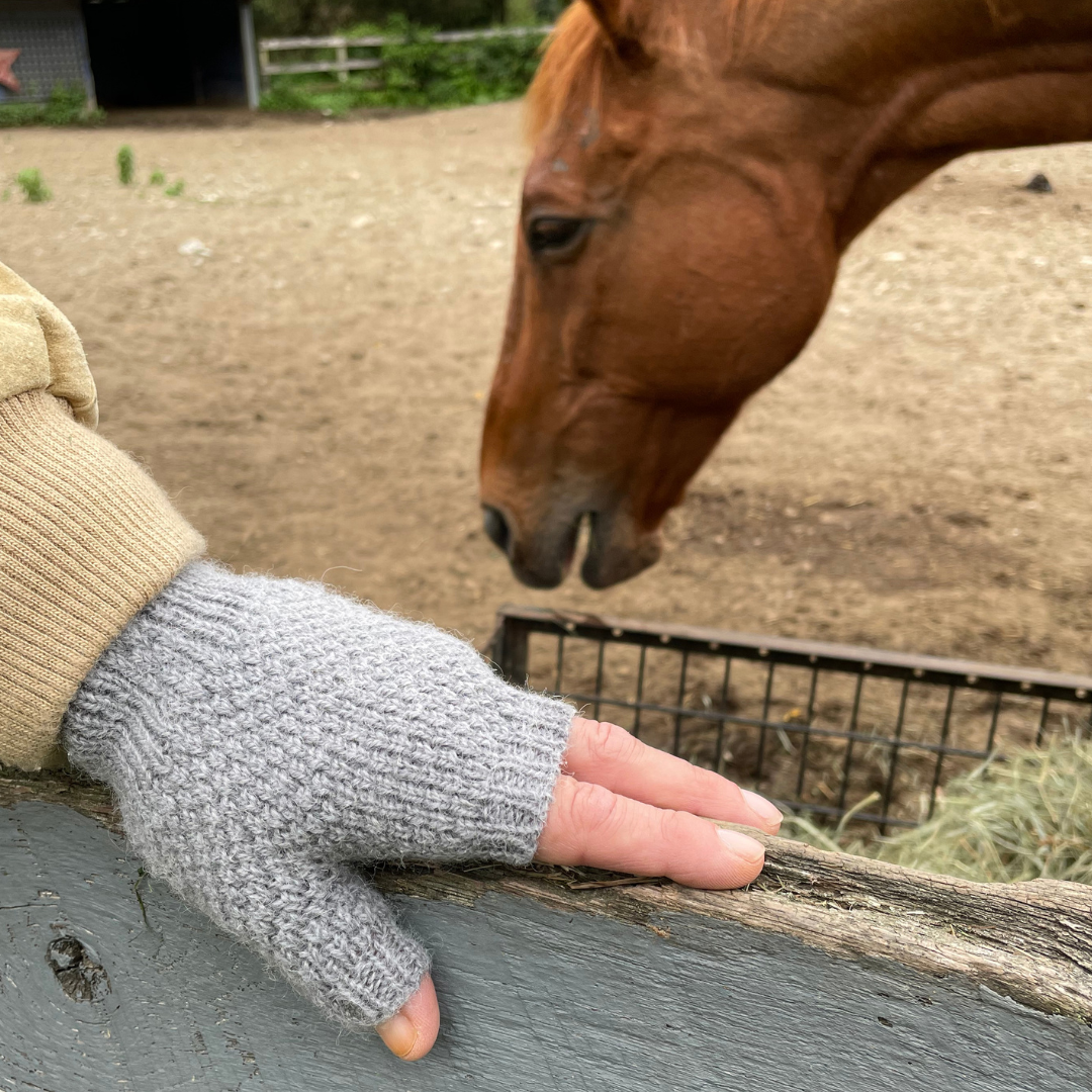 Gracie Fingerless Alpaca Gloves