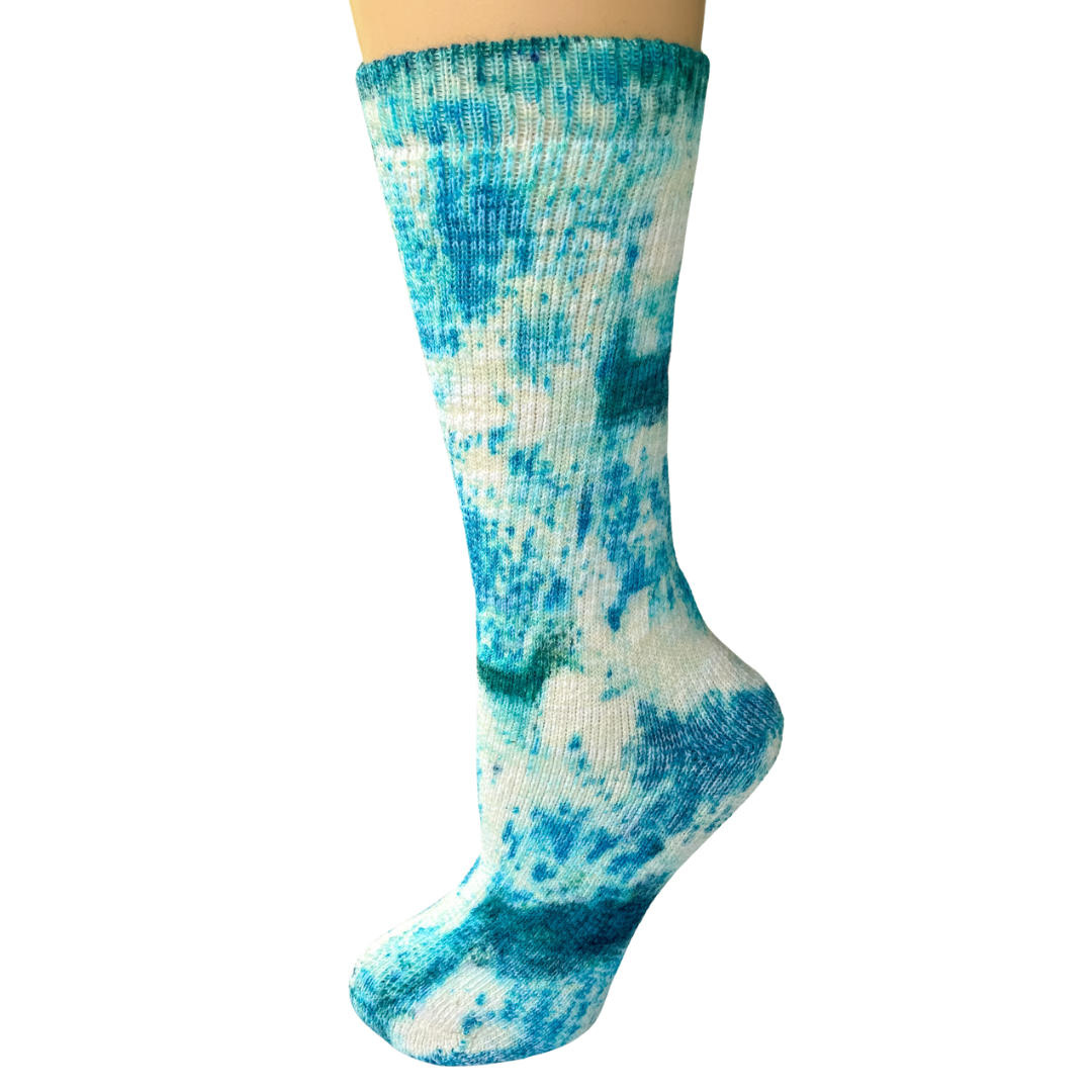 Hand Dyed Cosmo Socks - Alpaca and Wool Blend Mid Weight Socks