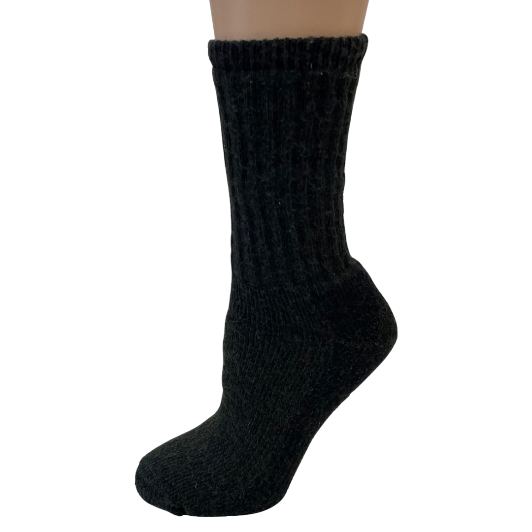 Alpaca Crew Socks - Heavy Weight Sock, Reinforced Heels & Toes, Moisture Wicking