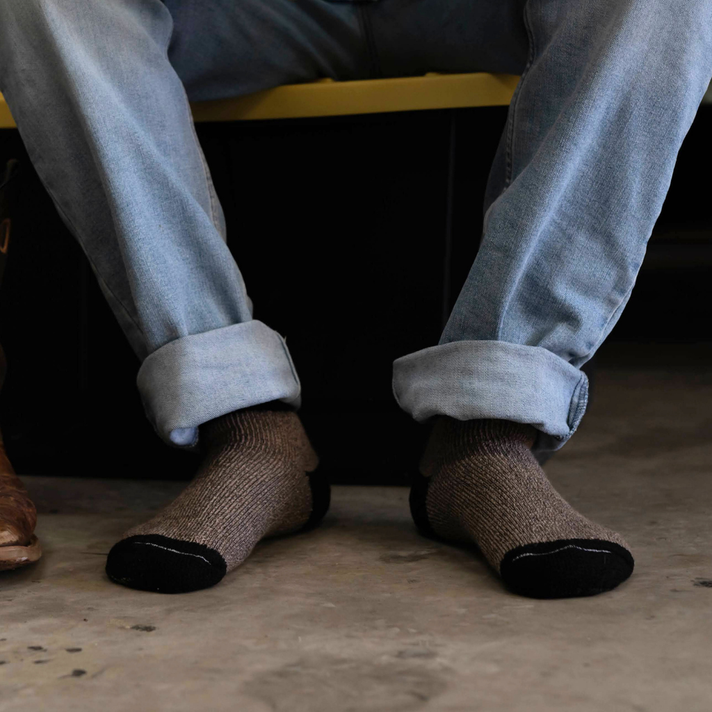 Penguin Alpaca Quarter Sock - A medium weight sock