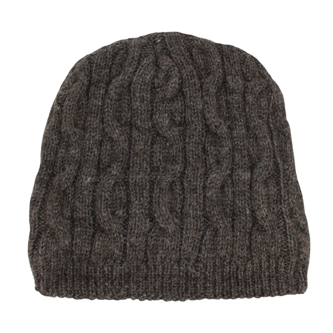 Perkins Cable Knit Alpaca Beanie