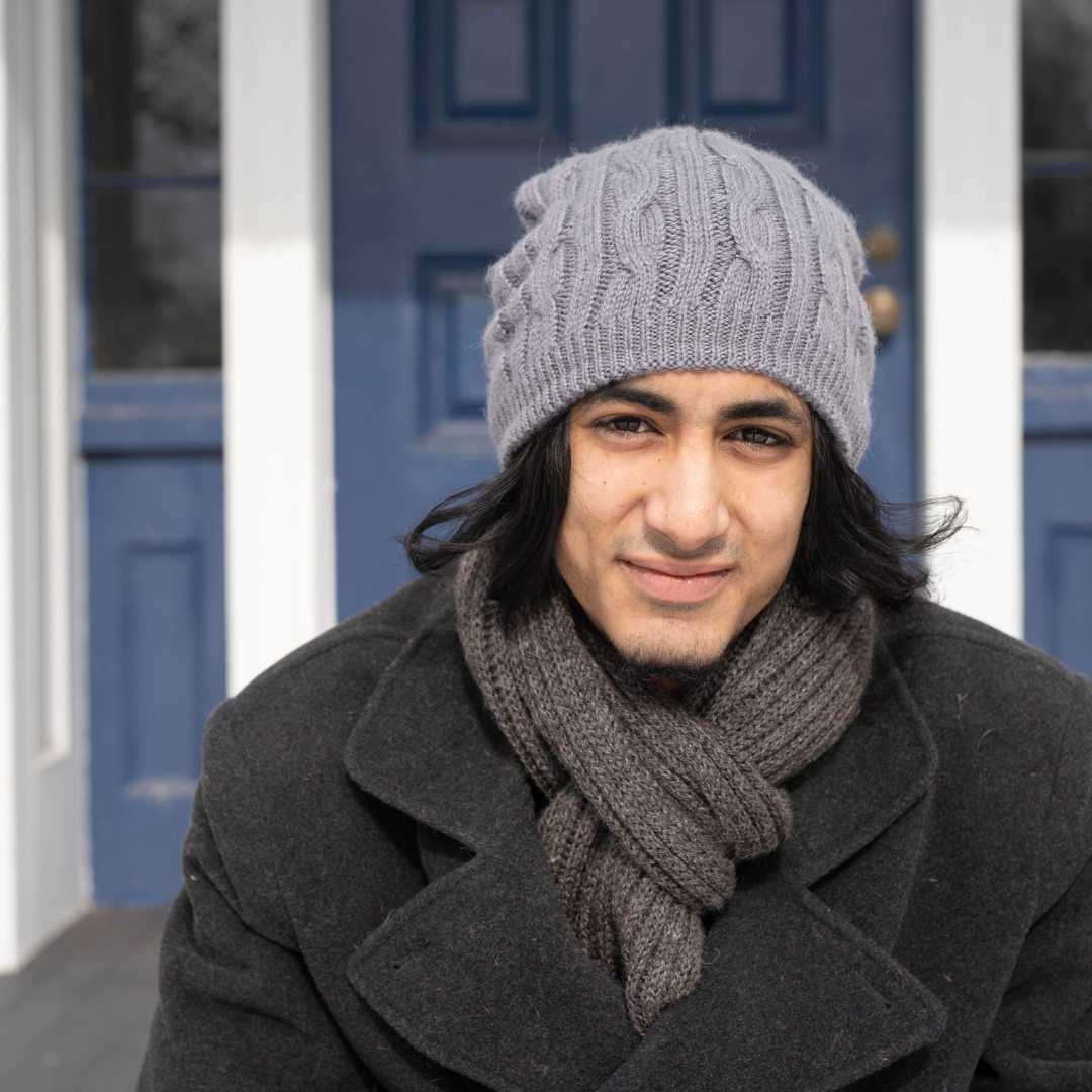 Perkins Cable Knit Alpaca Beanie