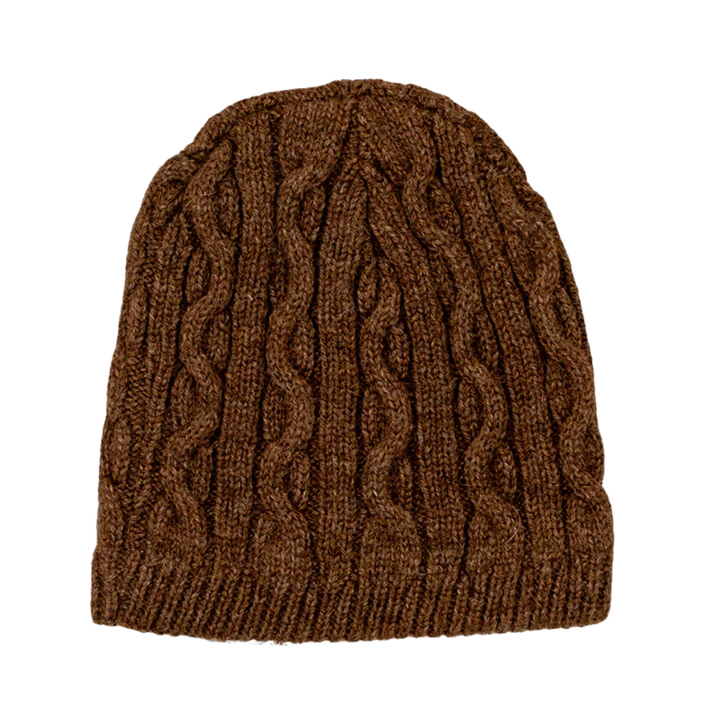 Perkins Cable Knit Alpaca Beanie