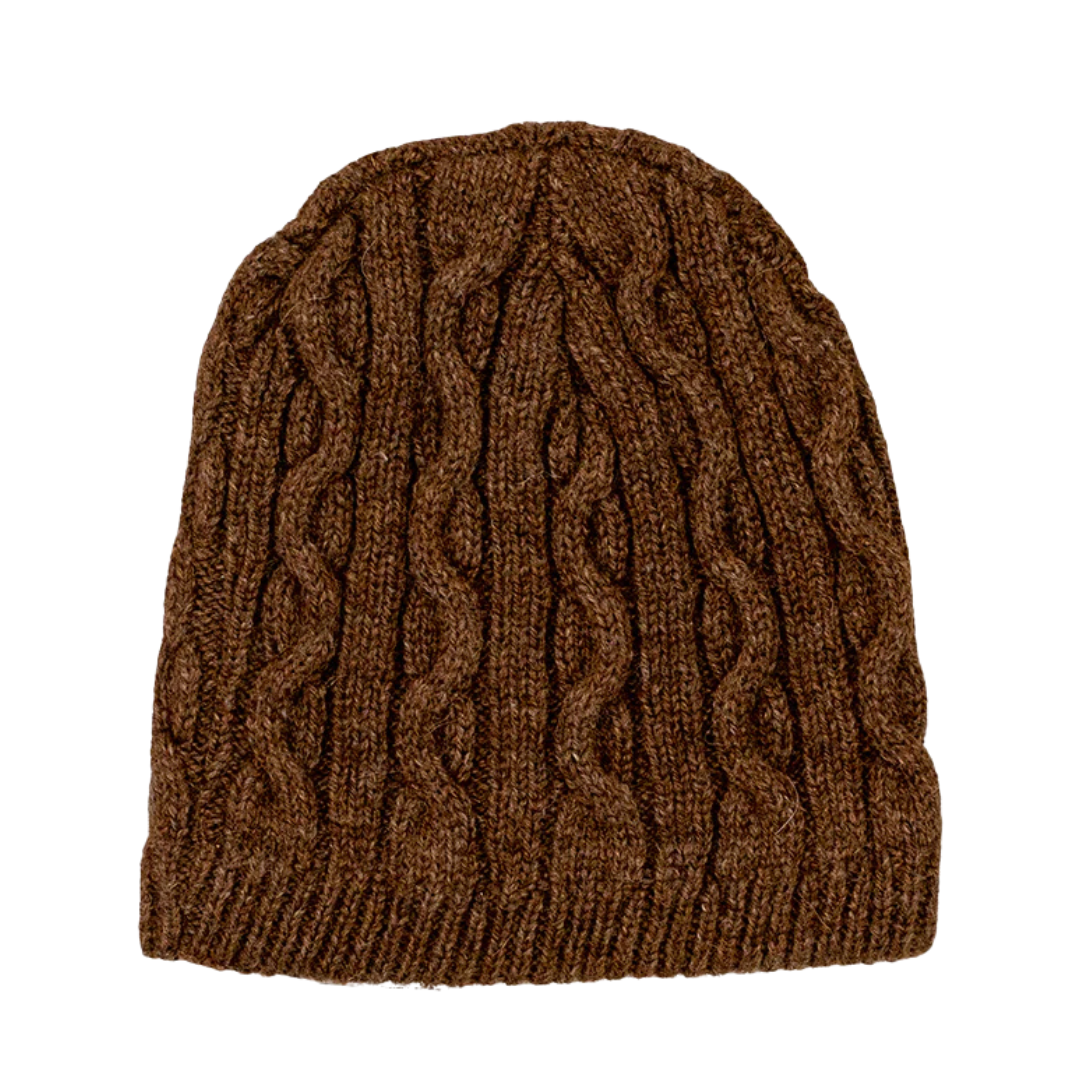 Perkins Cable Knit Alpaca Beanie