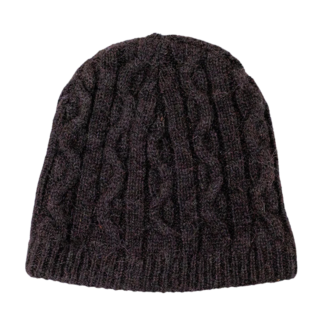 Perkins Cable Knit Alpaca Beanie